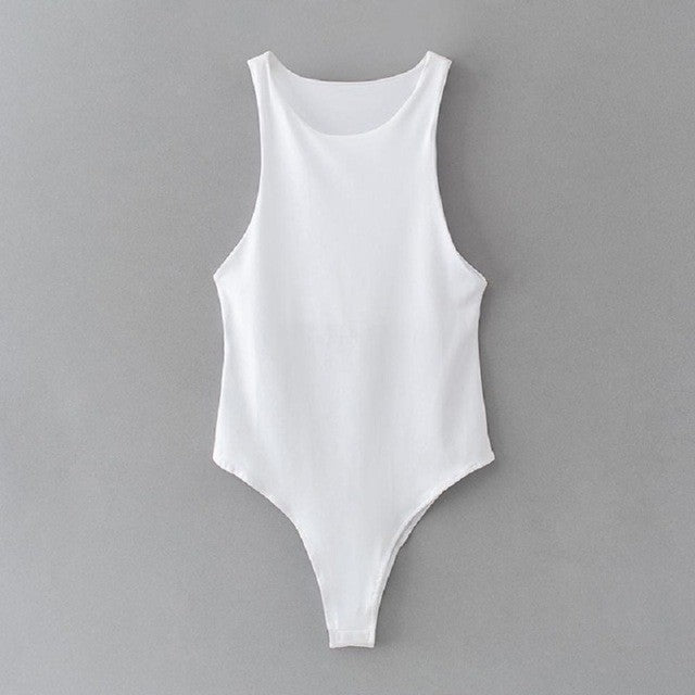 High Neck Sculpting Thong Bodysuit