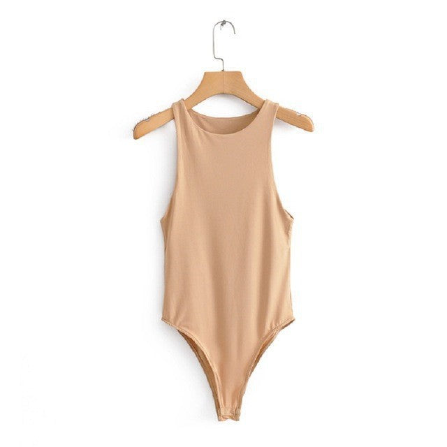 High Neck Sculpting Thong Bodysuit