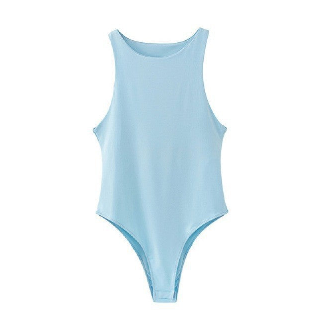 High Neck Sculpting Thong Bodysuit